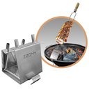Ver imagem 2 de Confrateira Zzonn Cf560 – 3 em 1: Churrasqueira Gourmet, Lareira Externa e Cooler de Bebidas