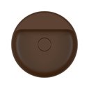 Ver imagem 5 de Cuba de Apoio Deca Slim 40x40 Redonda Marrom Fosco + Válvula + Sifão