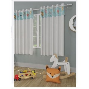 - Cortina Infantil Azul 1,80 Altura para Varão de até 2m