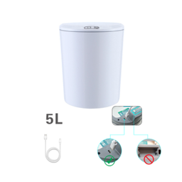 Lixeira Com Sensor Automático Recarregavel Inteligente Para Banheiro Cozinha Sala Escritório 5 Litro - 2