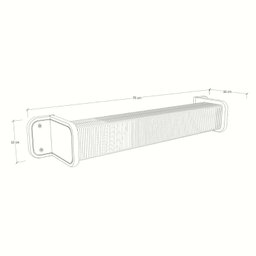 Passarela para Gatos Pont Du Gat 60cm 76cm  x 12cm  x 16cm - 6