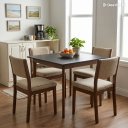 Ver imagem 3 de Mesa de Jantar 4 Lugares Quadrada 90x90 em MDF e Madeira Liz Preta