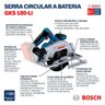 Serra Circular 7.1/4 Pol a Bateria 18V GKS 185-LI com Bateria 2,0 Ah BOSCH - 6