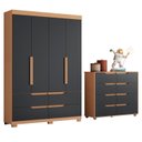 Ver imagem 2 de Conjunto Infantil Guarda-roupa e Cômoda Circus