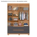 Ver imagem 4 de Conjunto Infantil Guarda-roupa e Cômoda Circus