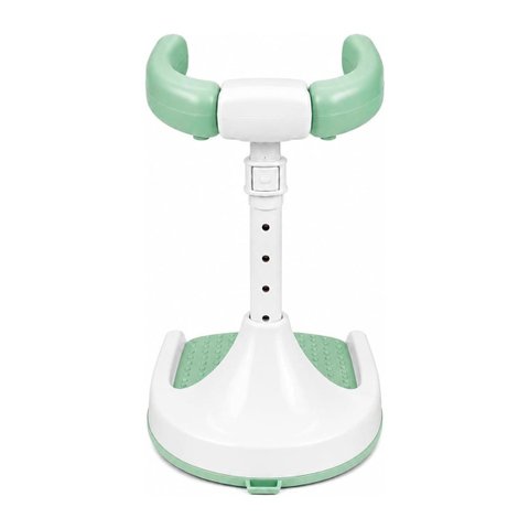 Suporte de Banho para Bebê em Pé Ajustável 44-54cm com Apoio Frontal e Base Antiderrapante para Box 