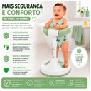 Ver imagem 6 de Suporte de Banho para Bebê em Pé Ajustável 44-54cm com Apoio Frontal e Base Antiderrapante para Box 