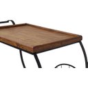 Ver imagem 4 de Carrinho De Bar Chá Artesanal de Ferro para Sala De Estar Multiuso Gourmet Libertas Rosas Artesanato