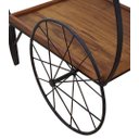 Ver imagem 3 de Carrinho De Bar Chá Artesanal de Ferro para Sala De Estar Multiuso Gourmet Libertas Rosas Artesanato