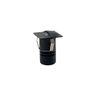 Balizador Nordecor Mini Romi Quadrado de Embutir Alto Irc 90 Led 1w Bivolt Preto 3000k Luz Amarela - 3