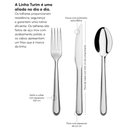 Ver imagem 5 de Faqueiro Aço Inox 24 Peças Brinox Facas para Churrasco Garfos Colheres de Mesa e Chá