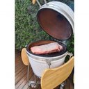 Ver imagem 4 de Churrasqueira Kamado Ultra da Rasco Branco C/ Grelha Aço Inox Suporte e Mesas. Serve até 20