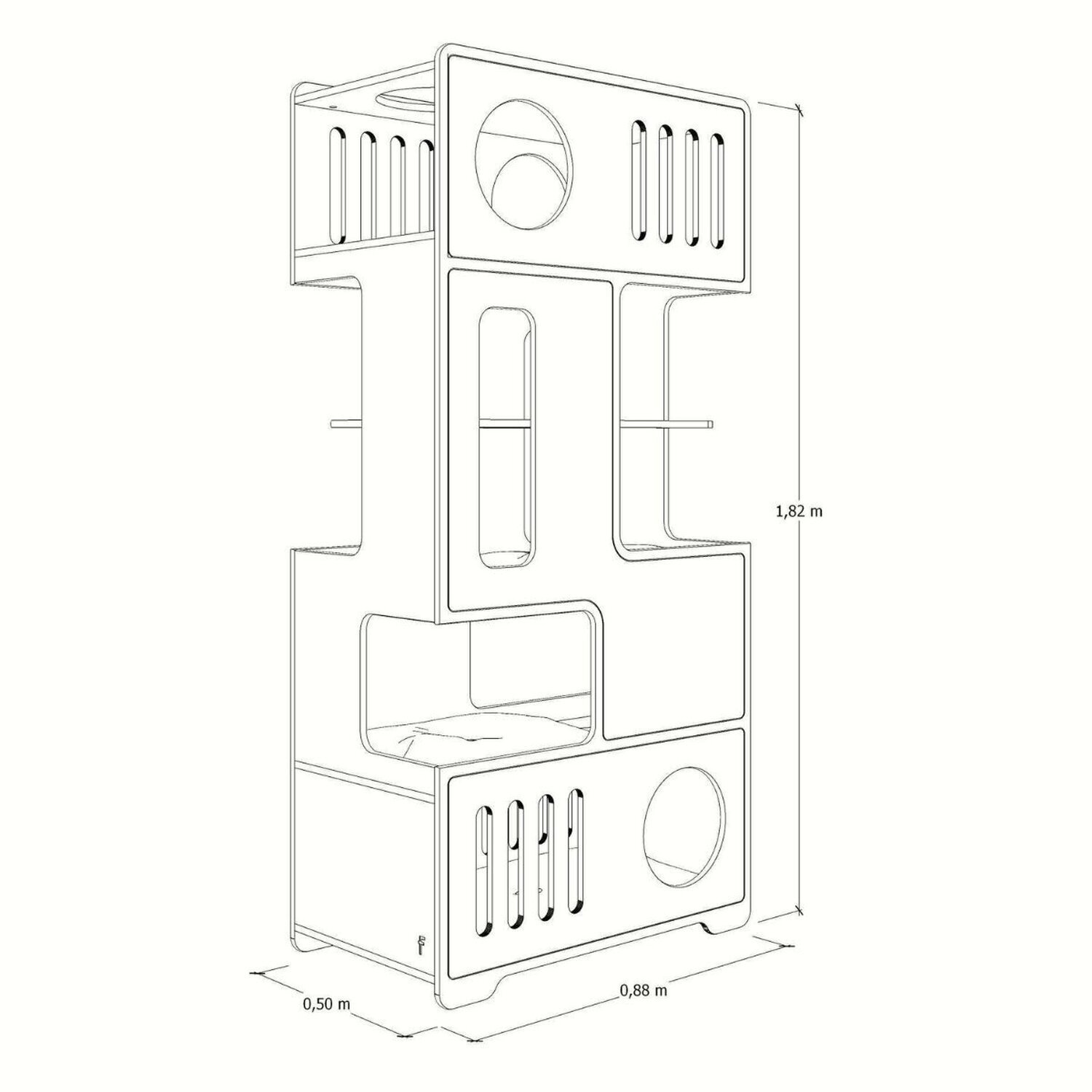 Torre Duque para Gatos - Linha Gatos Grandes - 5