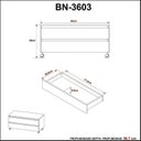 Ver imagem 5 de Kit com 2 Gabinetes para Banheiro com Rodizios 80cm Branco