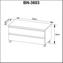 Ver imagem 4 de Kit com 2 Gabinetes para Banheiro com Rodizios 80cm Branco