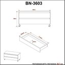 Ver imagem 5 de Kit com 2 Gabinetes para Banheiro com Rodizios 80cm Laranja/Amendoa
