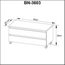 Ver imagem 4 de Kit com 2 Gabinetes para Banheiro com Rodizios 80cm