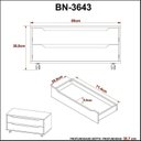 Ver imagem 5 de Kit com 2 Gabinetes para Banheiro com 2 Gavetas Rodízio Bn3643