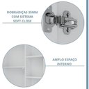 Ver imagem 6 de Gabinete Suspenso Banheiro Noruega 80cm com Cuba e Espelheira Treviso Branco