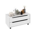 Ver imagem 2 de Kit com 2 Gabinetes para Banheiro com 2 Gavetas Rodízio BN3643 Branco