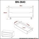 Ver imagem 6 de Kit com 2 Gabinetes para Banheiro com 2 Gavetas Rodízio BN3643 Branco