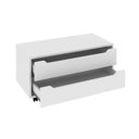 Ver imagem 4 de Kit com 2 Gabinetes para Banheiro com 2 Gavetas Rodízio BN3643 Branco