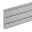 Ver imagem 3 de Painel Ripado Autocolante Meu Rodape Linha Play Cinza 10m