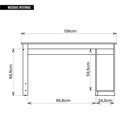 Ver imagem 5 de Mesa Gamer para Computador Escrivaninha Preta Verde Caemmun