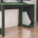 Ver imagem 6 de Mesa Gamer para Computador Escrivaninha Preta Verde Caemmun
