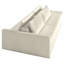 Ver imagem 7 de Sofá Ilha Modulado Milos 232cm Puff Lateral Bouclê Bege G33 - Gran Belo