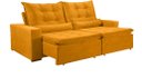 Ver imagem 1 de Sofá Moscow Reclinável e Retrátil Suede Amarelo