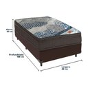 Ver imagem 5 de Ortobom Superpocket Solteiro Molas Ensacadas D26 Box Bege Marrom