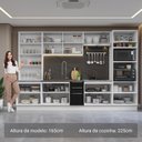 Ver imagem 4 de Armário de Cozinha Completa 340cm Branco/preto Lux Madesa 02 Branco/preto