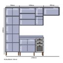 Ver imagem 2 de Cozinha Completa Modulada 4 Peças 100% MDF Classy Yescasa Branco