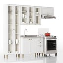 Ver imagem 1 de Cozinha Completa Modulada 4 Peças 100% MDF Classy Yescasa Branco