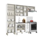 Ver imagem 3 de Cozinha Completa Modulada 4 Peças 100% MDF Classy Yescasa Branco