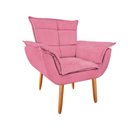 Ver imagem 1 de Poltrona Opala Suede Rosa