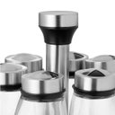 Ver imagem 4 de Kit Porta Temperos 6 Vidros com Base Giratória 100ml