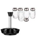 Ver imagem 5 de Kit Porta Temperos 6 Vidros com Base Giratória 100ml