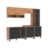 Cozinha Modulada Havana 05 Peças com Cristaleira 11 Portas e 02 Gavetas - 2