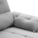 Ver imagem 4 de Sofá Retrátil Reclinável 3 Lugares Sala de Estar 245cm Camões F04 Linho Cinza - Lyam Decor