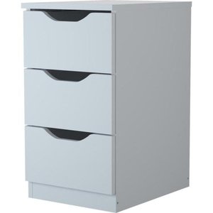 Gaveteiro com 3 Gavetas Multivisão Branco