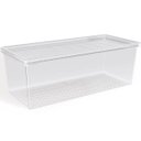 Ver imagem 1 de Organizador de Geladeira com Tampa 4,5l Frutas Legumes Verduras Multiuso Transparente Uz