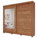 Ver imagem 2 de Guarda Roupa 2 Portas Correr MDF Espelho Kit Pé MDF Veneza
