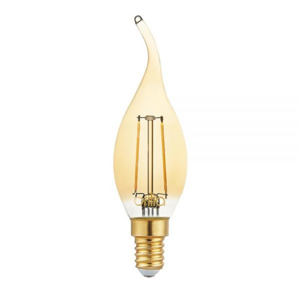 Kit 4 Lampada Brilia Vela Filamento 2,5W 127V Branco Quente - 1