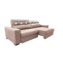 Ver imagem 7 de Sofá Retrátil e Reclinável 2,75m Molas Ensacadas Cama inBox Silver Style Thermo Gel Linho Bege