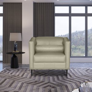 Poltrona Estofada Ellus Couro Legítimo