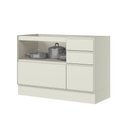 Ver imagem 2 de Balcão Pia 01 Porta 04 Gavetas C655 Fineze Areia Hp - Henn