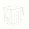 Nicho para Gatos Sagu - Frente Quadrada A 38cm X C 38cm X P 35cm - 7