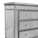 Ver imagem 3 de Cômoda Espelhada com 3 Gavetas 81x80x35cm para Quarto e Closet